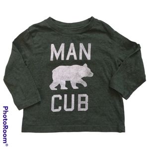 Boys sz 12 months Long Sleeve Green Shirt